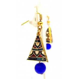 Meenakari Minakari Enamel Jhumka Jhumki Handmade Earring Jewelry Chandelier A132